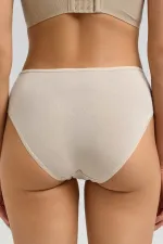 Mısırlı Micro Modal Yüksek Bel Hipster EKRU