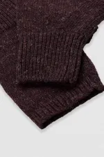 Unisex Yün Bere Eldiven Takımı - Milda Bordo