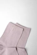 Mısırlı Kadın Merserize Tekli Soket Çorap Pastel Pembe