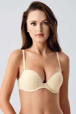 Mısırlı New Bra B Cup Extra Push Up Basic Bra in Beige