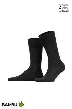 Men's Bamboo 6 Pairs Diamond Pattern Super Thin Ankle Socks Multicolored