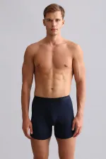 Modal By TENCEL SPARTACUS PLUS PERFORMANCE Long Boxer Shorts Navy Blue (from Egypt)