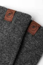 Mısırlı Erkek Kuzu Yünü (Lambswool) Tekli Soket Çorap Füme