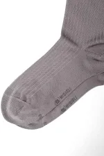 Mısırlı Kadın Merserize Tekli Soket Çorap Gri