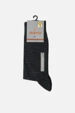 Mısırlı Erkek Soft Wool (Koyun Yünü) Tekli Soket Çorap Antrasit