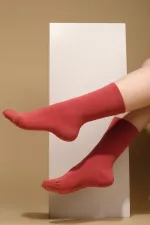 Mısırlı Kadın Modal Tekli Soket Çorap Kiremit