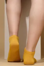 Mısırlı Women's Bamboo Single Summer Ankle Socks Yellow