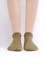 Mısırlı Kadın Modal Tekli Yazlık Sneaker Çorap Yeşil