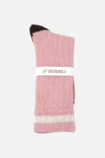 Mısırlı Women's Alpaca Wool Winter Hoop Single Sock Pink