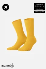Egyptian Unisex Bamboo Flight and Pilot Socks with Special Tightening Technology Mustard Egyptian Unisex Bamboo Flight and Pilot Socks with Special Tightening Technology Mustard