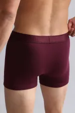 Mısırlı Modal By TENCEL Compact Cotton Classic Boxer Shorts, Burgundy