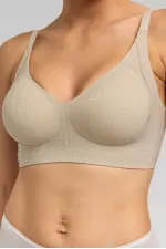 Soutien-gorge fantôme rayé pour femme en vison