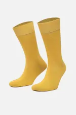 Mısırlı Erkek Bambu Tekli Soket Çorap Sarı