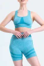 Mısırlı Kadın Kalça Toparlayıcı Çemberli Bralet-Şort Tayt Takımı Petrol Yeşili