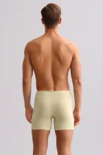 Mısırlı BAMBU ZEUS LUXURY Regular Fit Metal Armalı Long Boxer Haki Ada