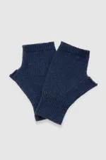 Unisex Yün Bere Eldiven Takımı - Milda Lacivert