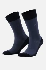 Chaussettes d'été simples mercerisées pour hommes, bleu marine, de style égyptien