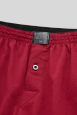 Mısırlı Men's Cotton Ares Boxer Shorts Burgundy