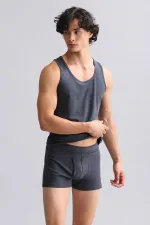 Mısırlı BAMBU HERCULES Slim Fit Basic Atlet Antrasit