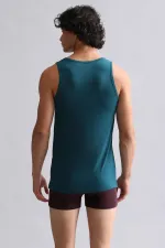 Mısırlı ORGANIC Cotton HERCULES Slim Fit Basic Tank Top Green