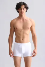 Mısırlı ORGANIC Pamuklu Compact Cotton Klasik Boxer Beyaz