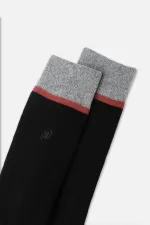 Chaussettes simples en coton éponge pour homme, noires, d'origine égyptienne