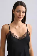 Mısırlı Kadın Bambu Şort Takımı Siyah