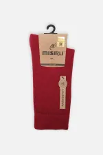 Chaussettes rouges à une seule chaussette en laine de mouton égyptienne pour femmes