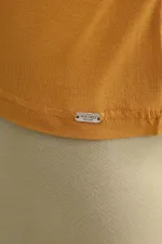 Mısırlı BAMBOO ZEUS LUXURY Regular Fit V-Neck Athletic Tank Top/T-Shirt Mustard