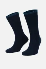 Mısırlı Erkek Kuzu Yünü (Lambswool) Tekli Soket Çorap Lacivert