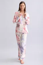 Mısırlı Kadın Bambu Pijama Altı Koyu Lila