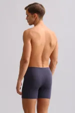 Mısırlı ORGANIC Cotton ZEUS LUXURY Regular Fit Metal Emblem Long Boxer Anthracite