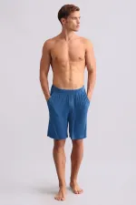Short de pyjama en modal pour homme, bleu marine foncé