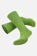 Mısırlı Unisex Pamuklu Bio Cotton Kışlık Soket Çorap Yeşil