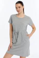 Mısırlı Ribbed Dress Grey Melange