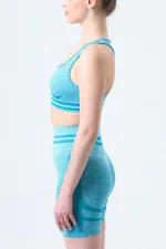 Mısırlı Kadın Kalça Toparlayıcı Çemberli Bralet-Şort Tayt Takımı Petrol Yeşili