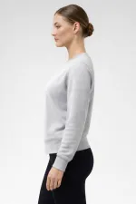 Women's Medium Size Sweatshirt Grey Melange