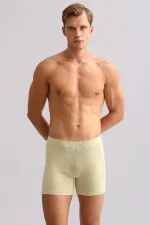 Mısırlı ORGANIC Cotton ZEUS LUXURY Regular Fit Metal Emblem Long Boxer Khaki Island