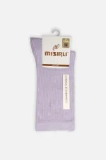 Mısırlı Kadın Modal Kaşmir Tekli Soket Çorap Lila