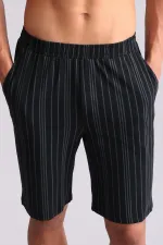 Short de pyjama en bambou noir pour homme, style égyptien