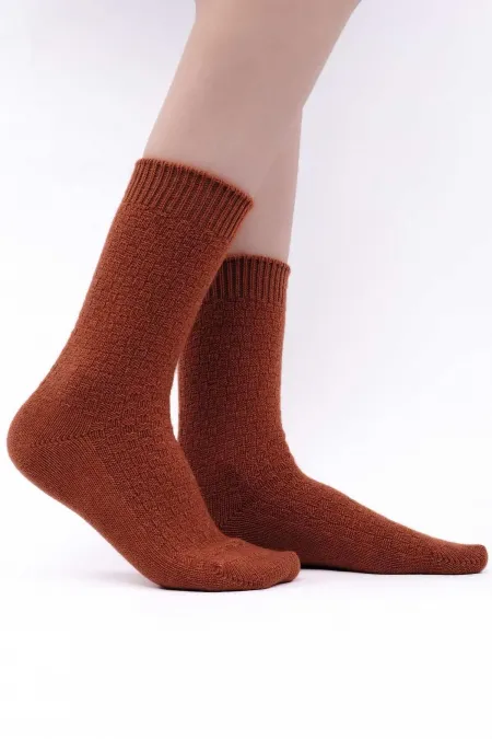 Chaussettes égyptiennes en laine de mouton à douille unique pour femmes