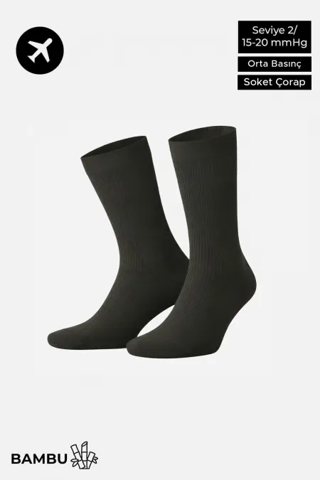 Egyptian Unisex Bamboo Flight and Pilot Socks with Special Tightening Technology, Dark Khaki Egyptian Unisex Bamboo Flight and Pilot Socks with Special Tightening Technology, Dark Khaki
