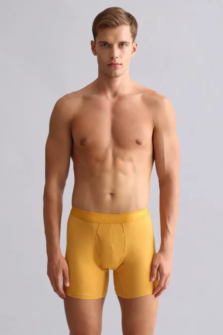 Mısırlı Modal By TENCEL SPARTACUS PLUS PERFORMANCE Long Boxer Mustard