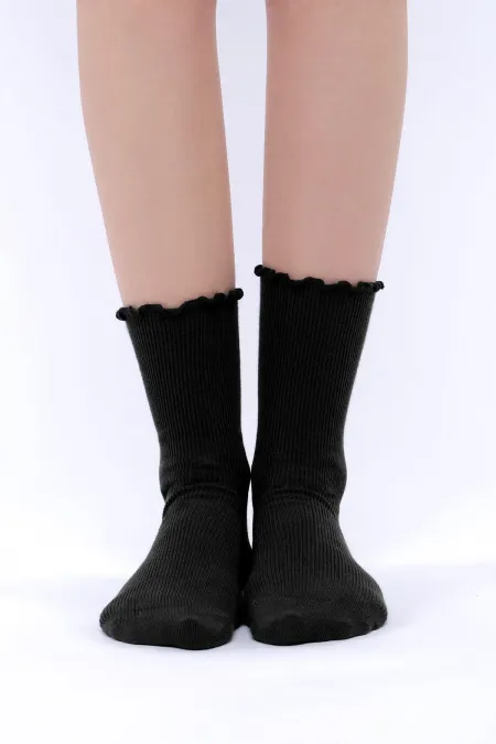 Mısırlı Kadın Modal Tekli Soket Çorap Siyah
