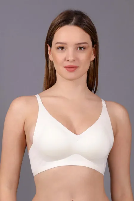 Soutien-gorge bralette sans armatures Egyptian New Bra Ghost, écru