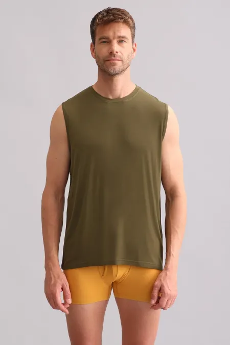 Mısırlı BAMBU ZEUS Regular Fit Bisiklet Yaka Sporcu Atlet / T-Shirt Koyu Haki Mısırlı BAMBU ZEUS Regular Fit Bisiklet Yaka Sporcu Atlet / T-Shirt Koyu Haki