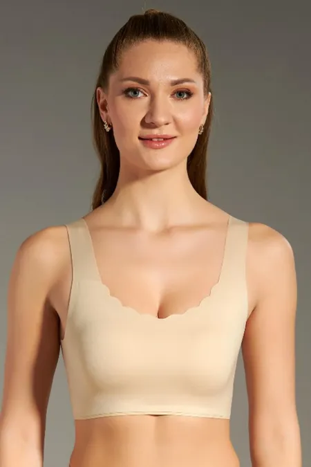 Soutien-gorge égyptien nouveau non rembourré Ghost Bralette Beige