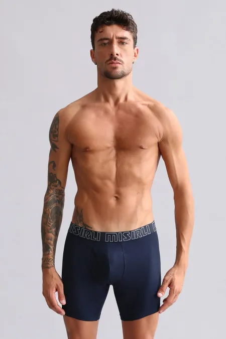 Mısırlı Modal By TENCEL SPARTACUS PERFORMANCE Long Boxer Lacivert