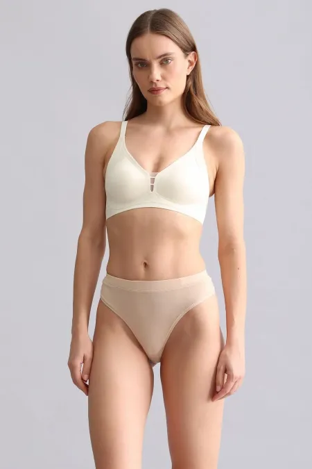 Mısırlı Modal By TENCEL HERA Gizli Lastikli 3'Lü Tanga Siyah/Beyaz/Ten