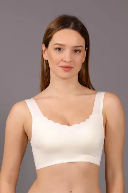 Soutien-gorge bralette non rembourré Egyptian New Bra Ghost, écru